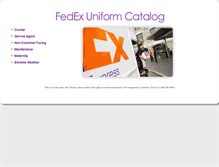 Tablet Screenshot of fedex.servicesuniforms.com